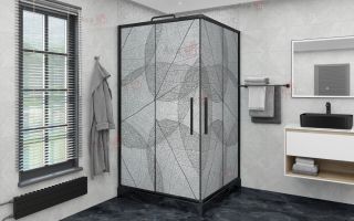 Душевой уголок AvaCan KB 100-110 MT чёрный